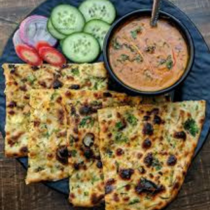 Cheese Naan with Gravy